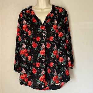 JON & ANNA | TUNIC | XL | FLORAL | RELAXED FIT